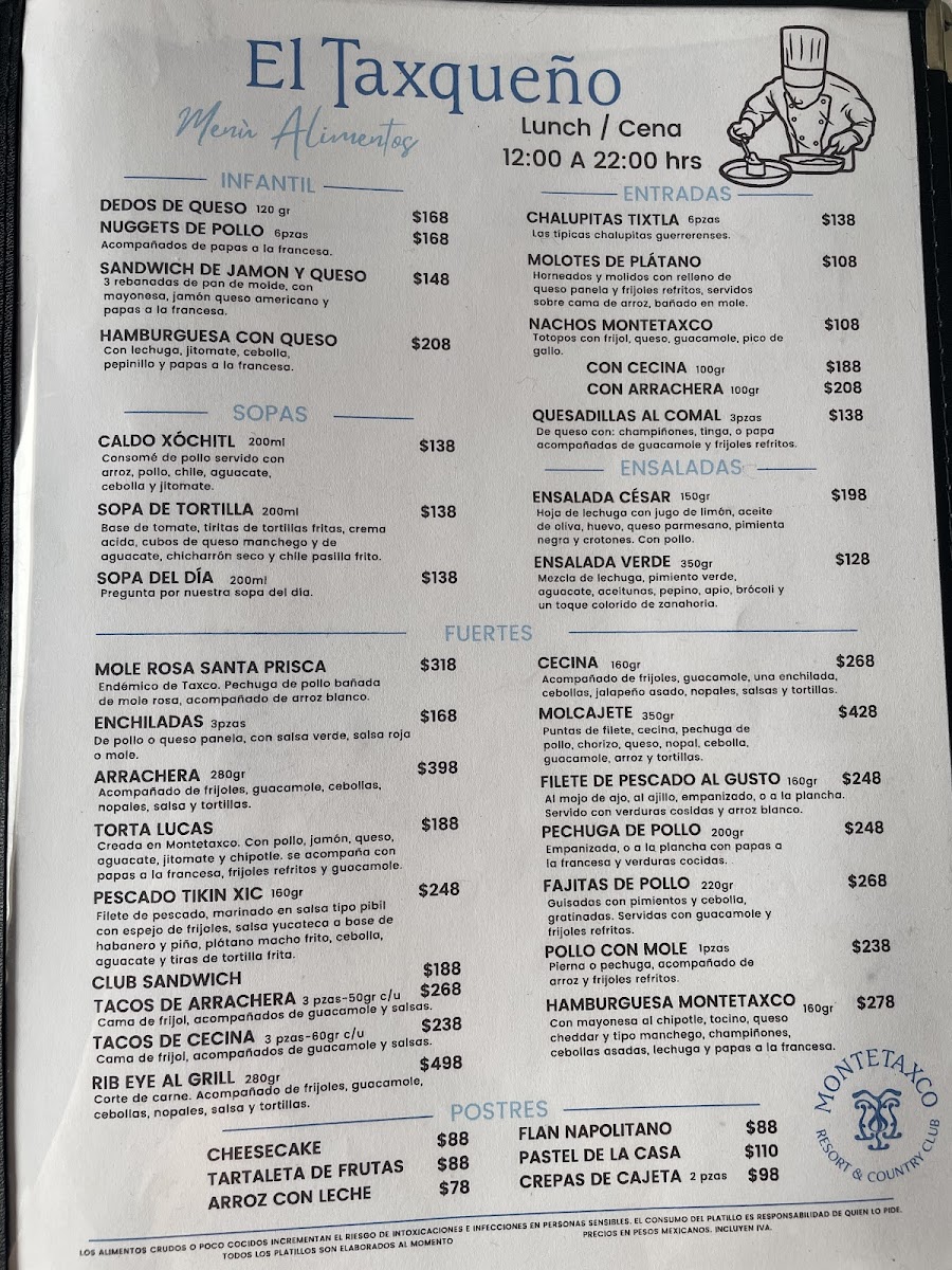 El Taxqueño Menu - Image 1